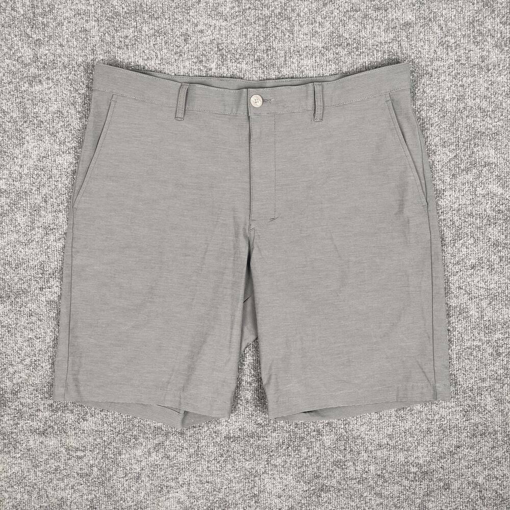 Callaway Shorts Mens 38 Gray Chino Golf Performance Stretch Flat Front Casual